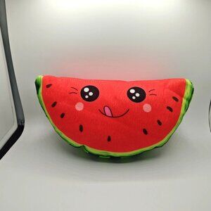 Funziez! Watermelon Plush Decorative Throw Pillow - Novelty Mardi Gras Plush